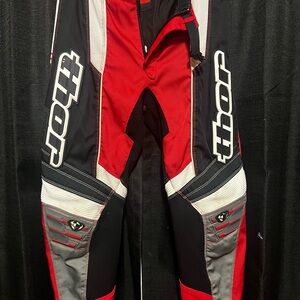 Thor Youth Red and Black Racing Pants